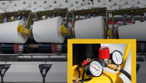 How to achieve higher textile production by increasing compressor efficiency?