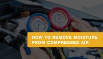 How to remove moisture from the compressed air system?